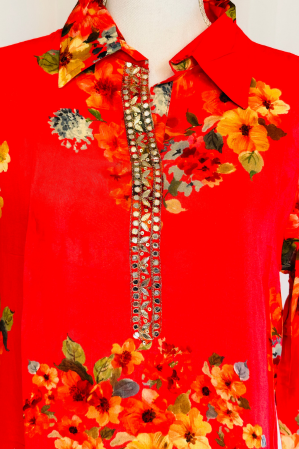 MUSLIN DIGITAL PRINTED COORD SET